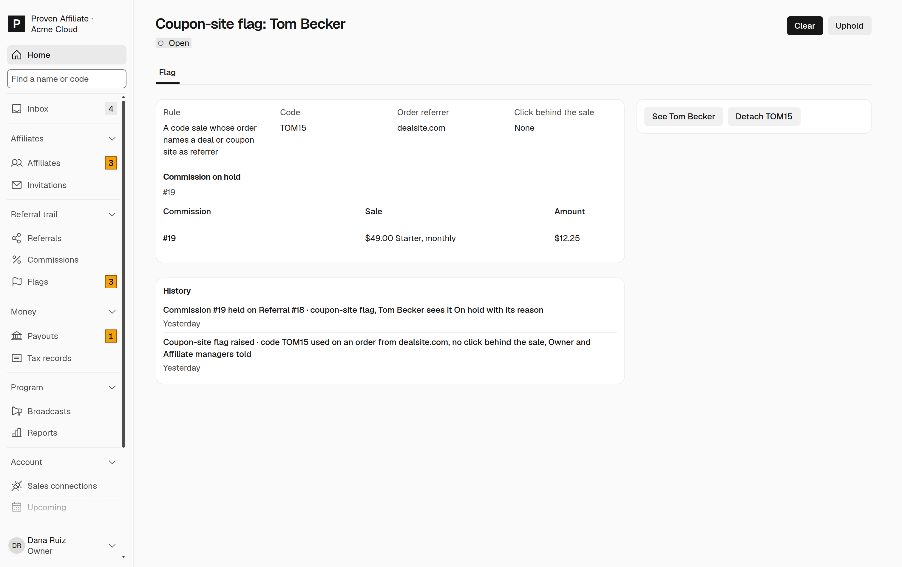 A deal-site sale held, with the reason your affiliate sees
